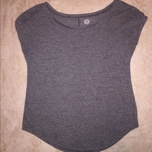 Gray Round Neck T Shirt